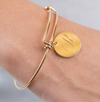 Gold Initial Disc Charm (32mm)