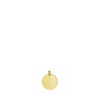 Gold Initial Disc Charm (13mm)