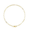 Gold Delicate Paperclip Bracelet