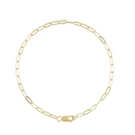 Gold Delicate Paperclip Bracelet