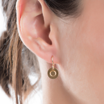 Gold Initial Disc Charm (16mm)