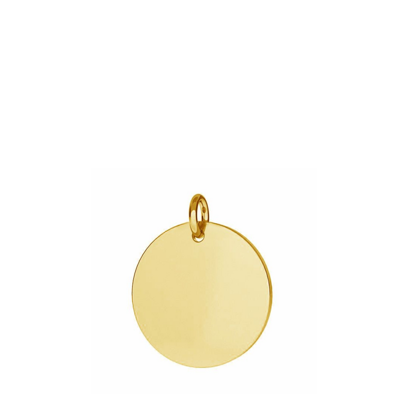 Gold Monogram Disc Charm (25mm)