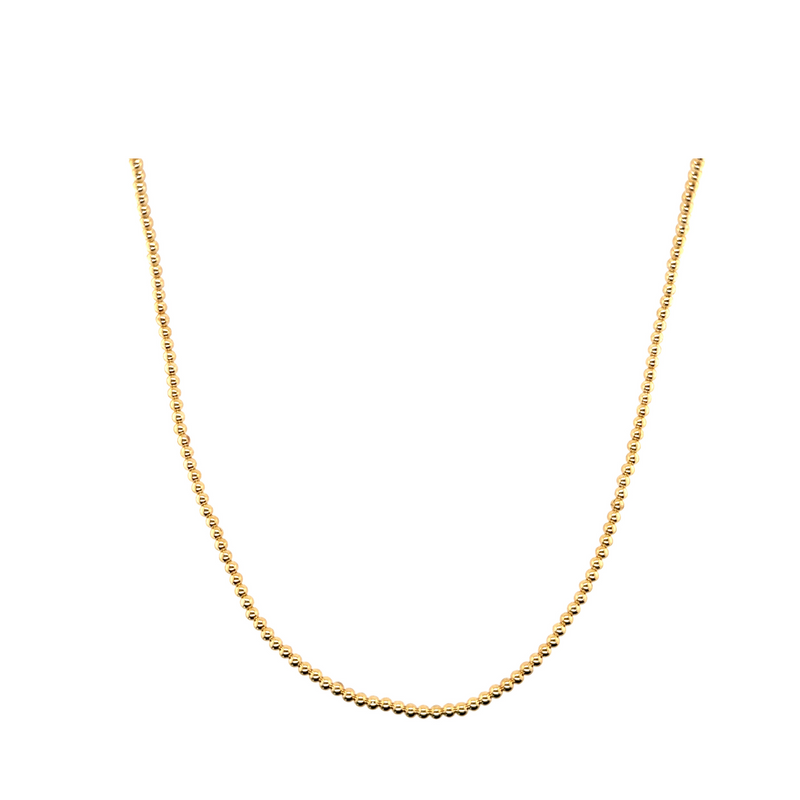 Gold Tiny Bead Choker Necklace