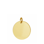 Gold Initial Disc Charm (32mm)