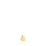 Gold Initial Disc Charm (9.5mm)