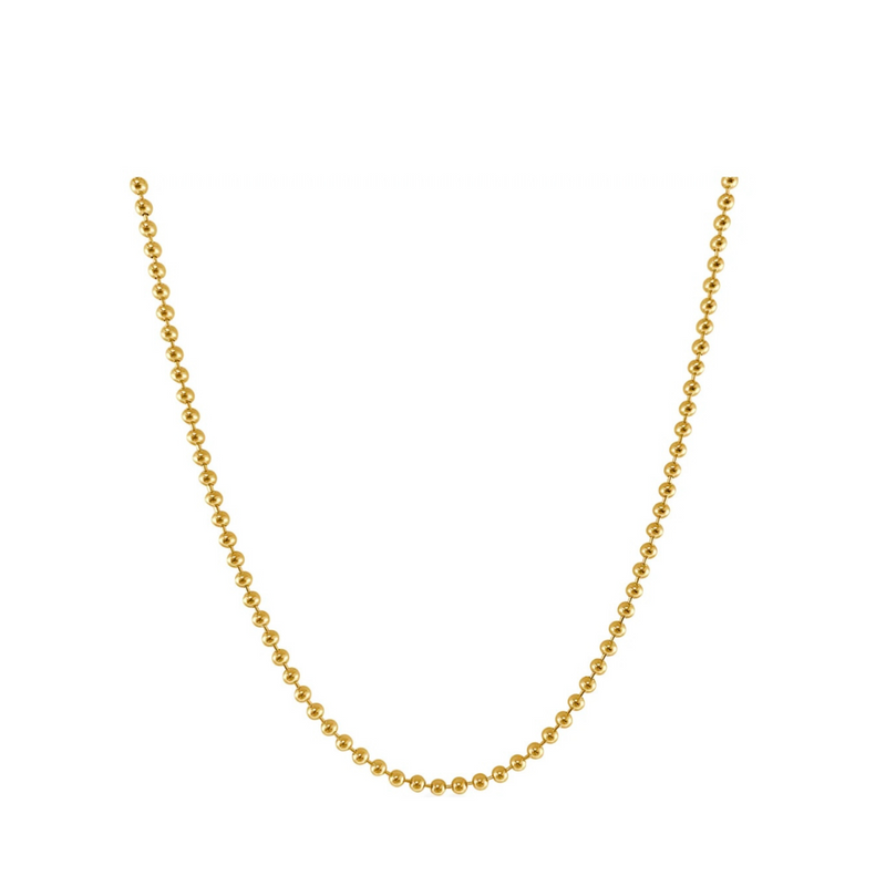 Gold Bead Chain Necklace