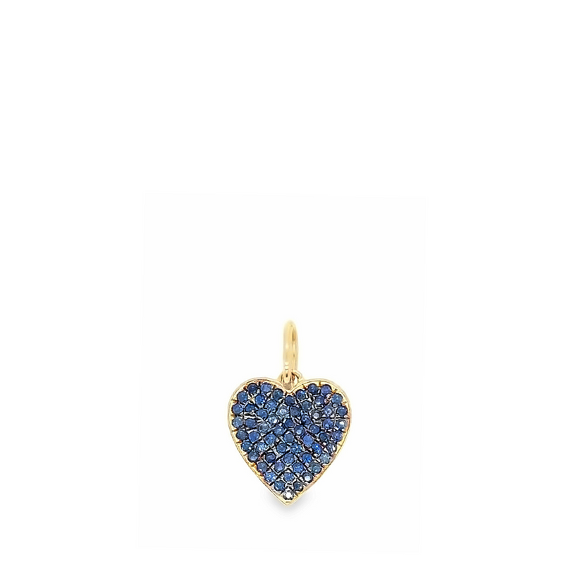 Blue Sapphire Heart Pendant