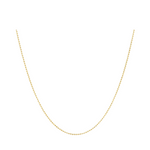 Gold Diamond-Cut Bead Necklace