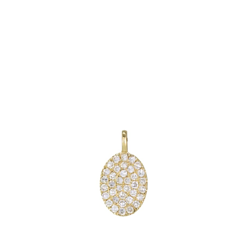 Diamond Oval Pendant