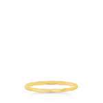 Gold Faceted Stacking Ring