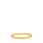 Gold Flat Beaded Ring