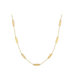 Gold Bar Station Necklace