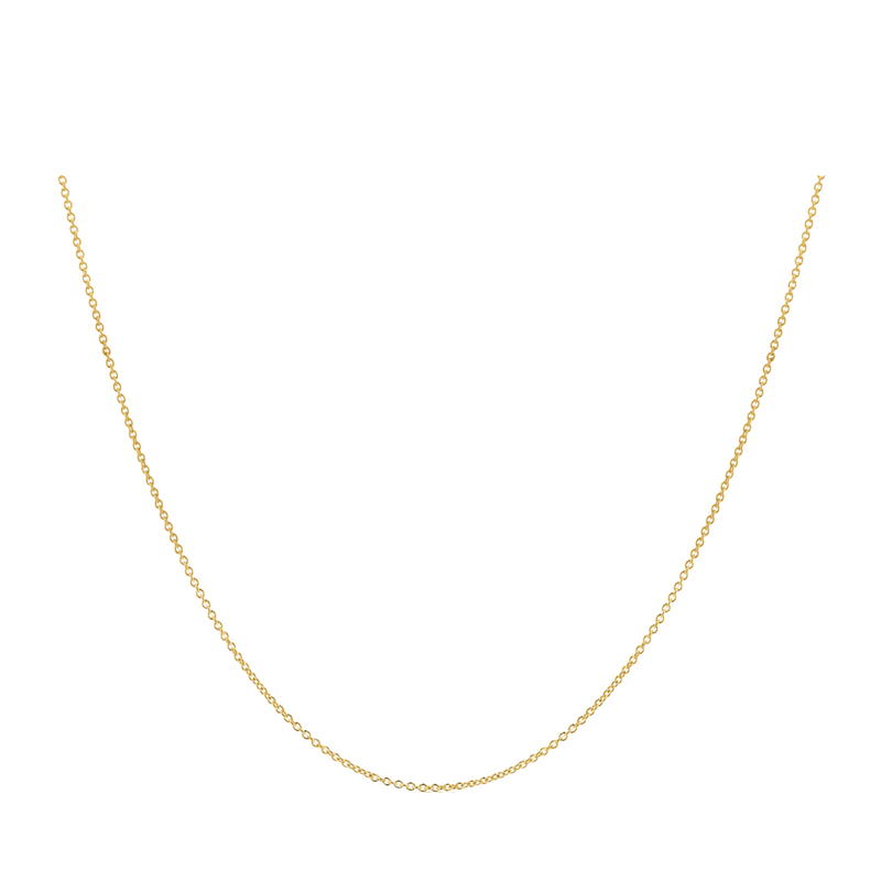 Gold Simple Cable Necklace