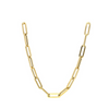 Gold Large Paperclip Necklace