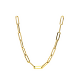 Gold Large Paperclip Necklace