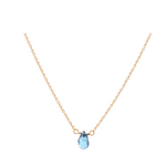 London Blue Topaz Teardrop Necklace