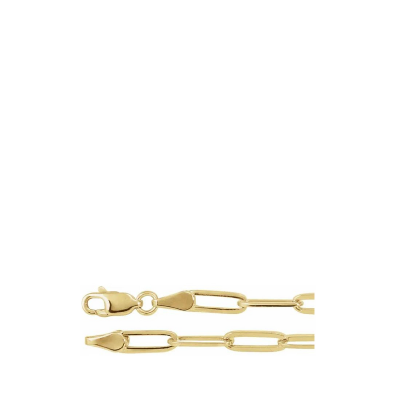 Gold Medium Paperclip Necklace