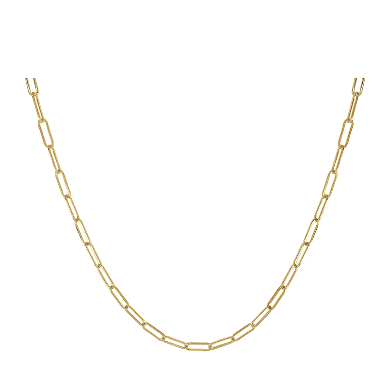 Gold Medium Paperclip Necklace