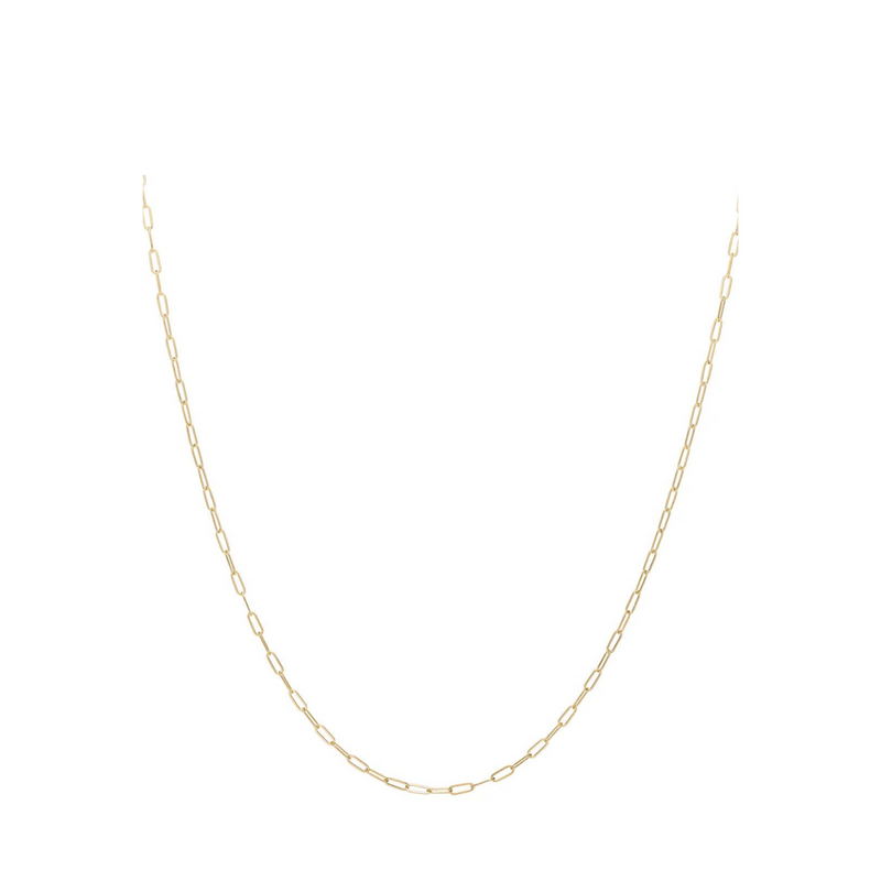 Gold Mini Paperclip Necklace