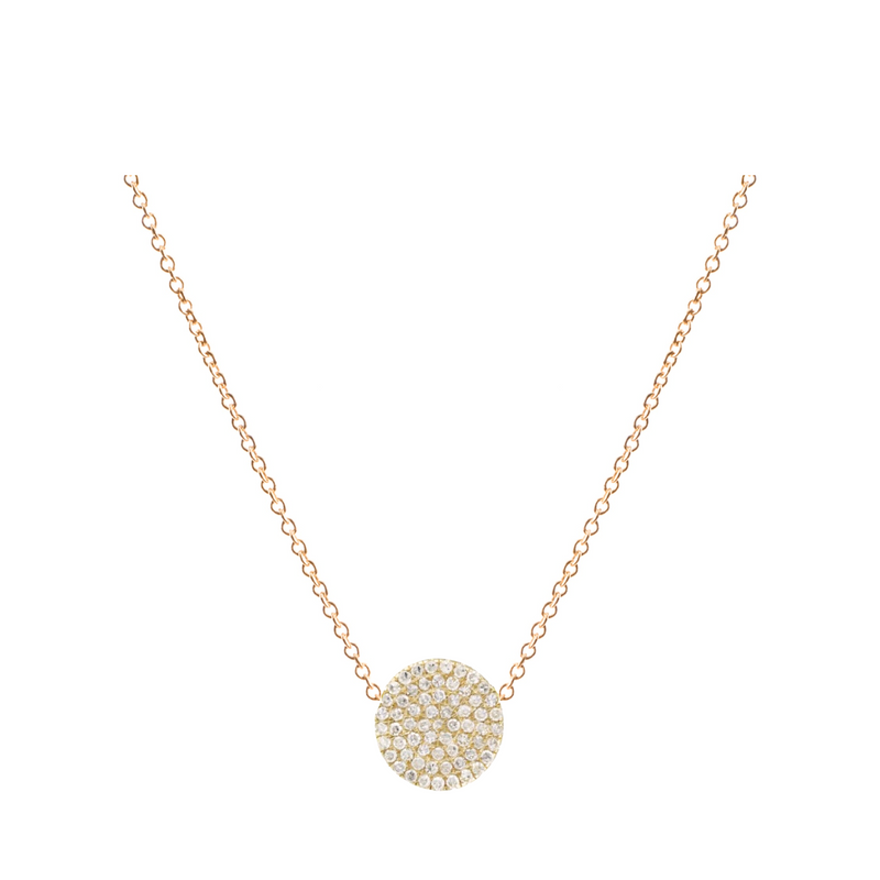 Diamond Disc Necklace