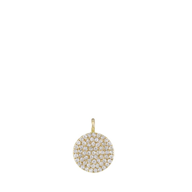 Diamond Small Disc Pendant