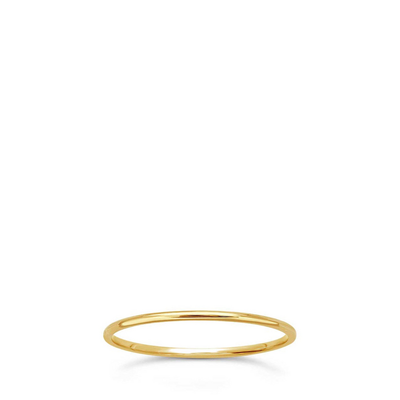 Gold Simple Stacking Ring