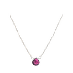 Garnet Drop Necklace