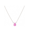 Pink Sapphire Drop Necklace