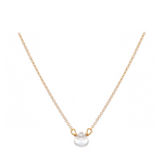 White Zircon Drop Necklace