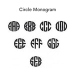 Gold Monogram Disc Charm (16mm)