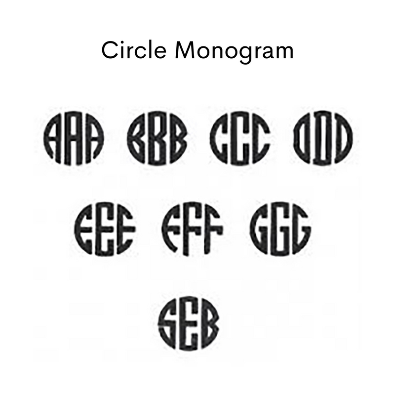 Gold Monogram Disc Charm (32mm)